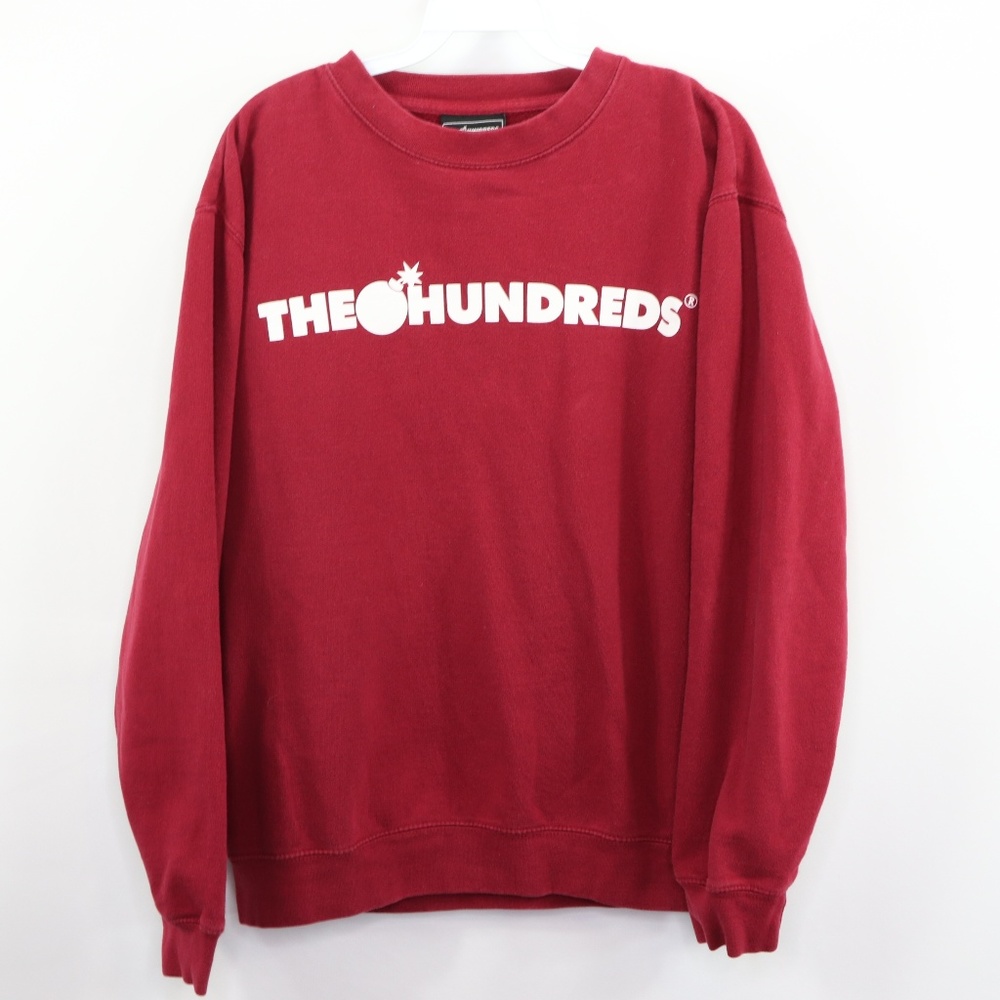 The Hundreds Spell Out Streetwear Sweatshirt Red